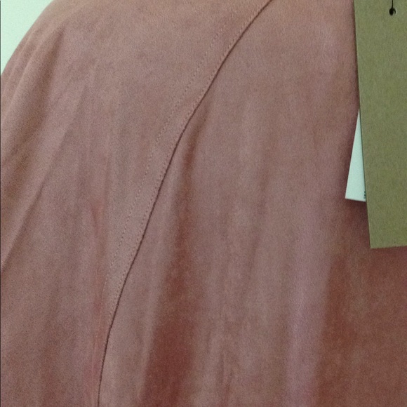 2 Sizes left! Faux suede Blush Duster Coat! - Picture 4 of 7